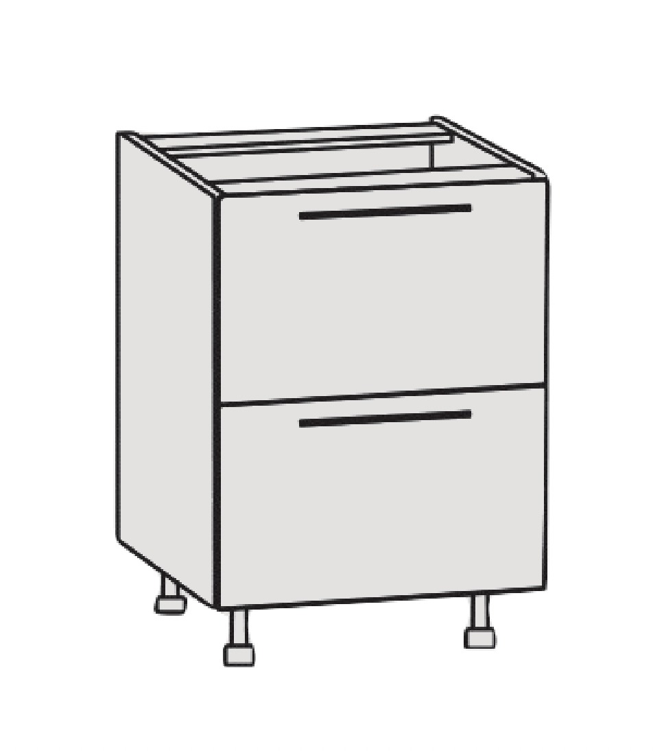F2/600: Two Drawer